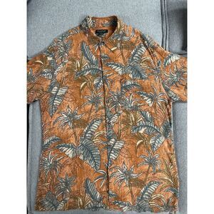 Men's David‎ Taylor Collection Tropical Print Button Down Shirt Size Large